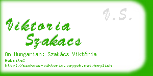 viktoria szakacs business card