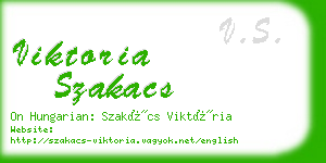 viktoria szakacs business card